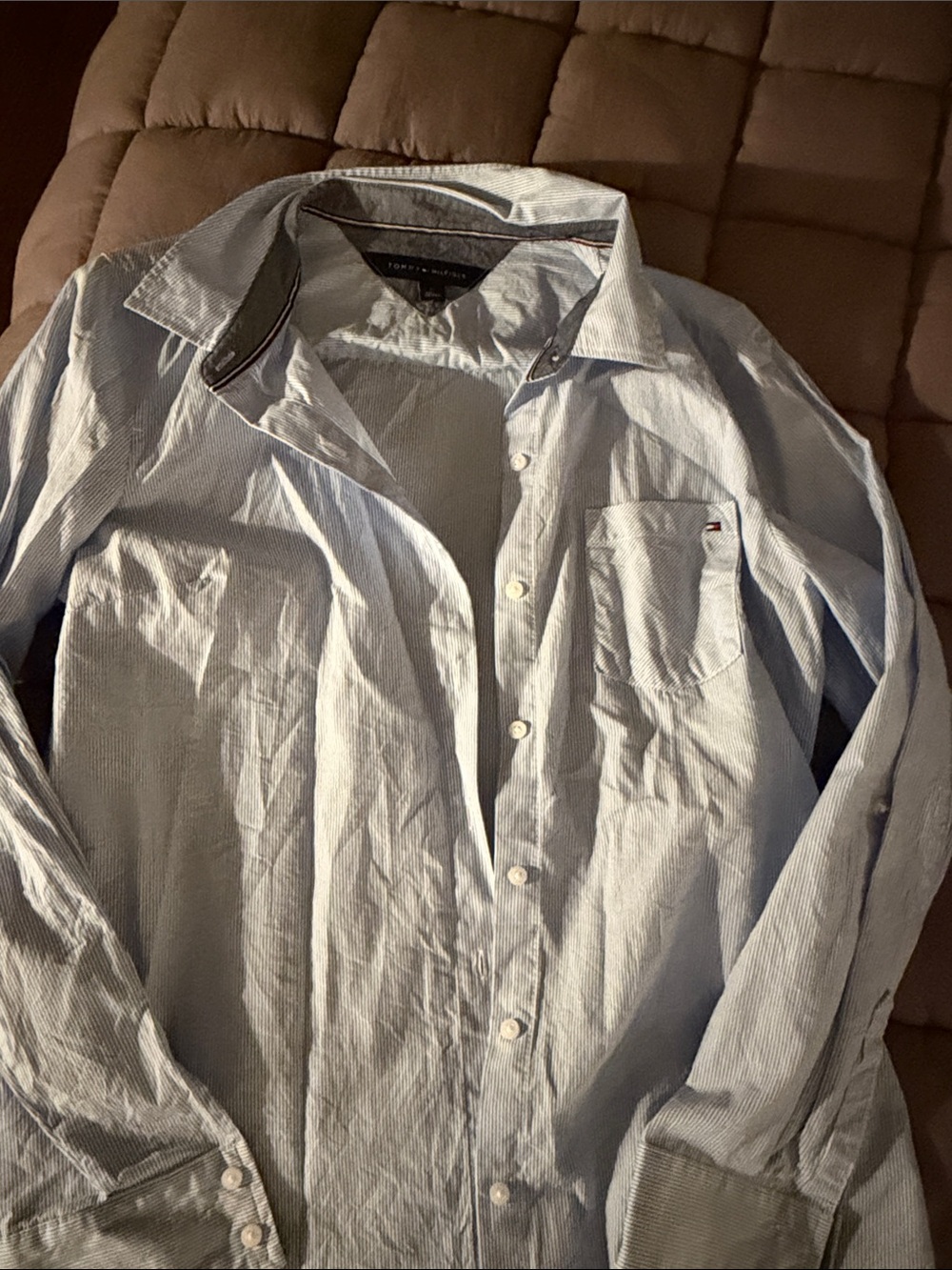 Tommy Hilfiger Light Blue Pinstripe Shirt